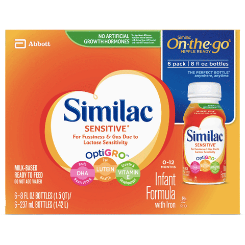 Similac Infant Formula - Sensitive, 8 fl oz 6Ct - Water Butlers