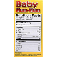 Baby Mum-Mum, Banana, 24 Ct - Water Butlers