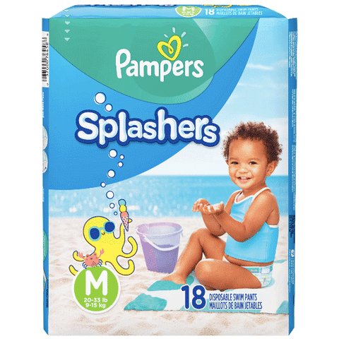 Pampers Splashers Swim Diapers, Medium 18 Count - Water Butlers