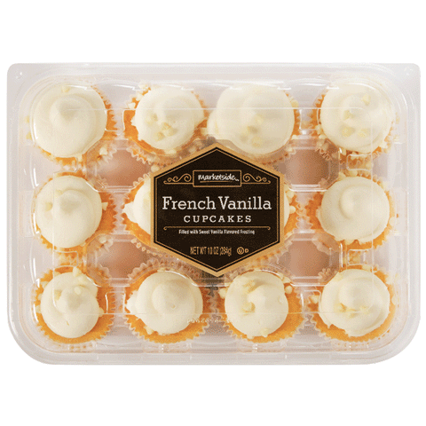 Marketside French Vanilla Mini Cupcakes, 12 Count - Water Butlers