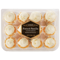 Marketside French Vanilla Mini Cupcakes, 12 Count - Water Butlers