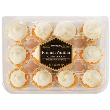Marketside Pastry French Vanilla Mini Cupcakes, 12 Count