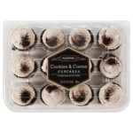 Marketside Cookies & Creme Mini Cupcakes, 12 Count - Water Butlers