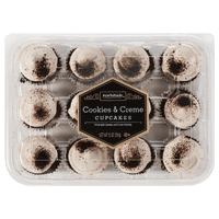 Marketside Cookies & Creme Mini Cupcakes, 12 Count - Water Butlers