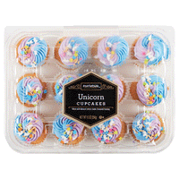 Marketside Unicorn Mini Cupcakes, 12 Count - Water Butlers