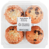 Blueberry & Chocolate Chip Muffins 14 oz, 4 Count - Water Butlers