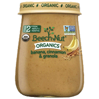 Beech-Nut Baby Food, Organics Banana Cinnamon & Granola, 4oz - Water Butlers