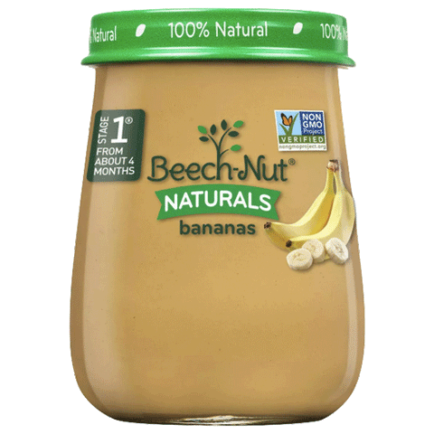 Beech-Nut Baby Food, Naturals Bananas, 4oz - Water Butlers