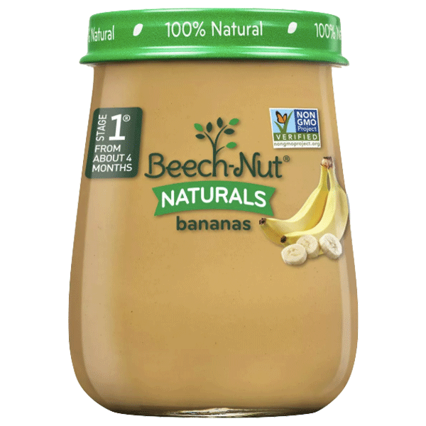 Beech-Nut Baby Food, Naturals Bananas, 4oz - Water Butlers