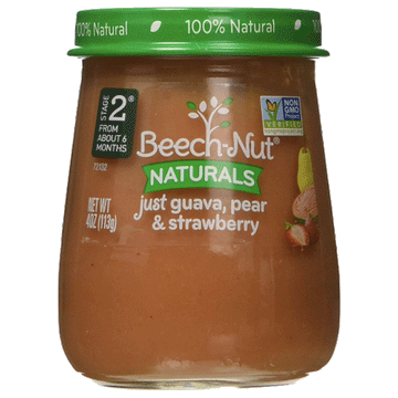 Beech-Nut Baby Food, Naturals Just Guava Pear & Strawberry, 4oz