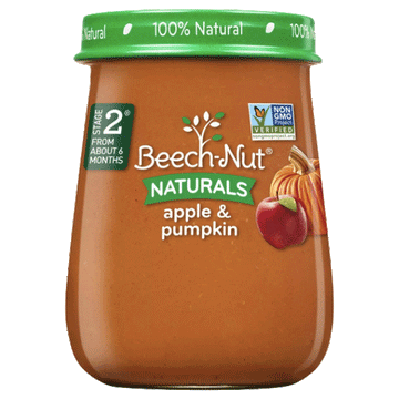Beech-Nut Baby Food, Naturals Apple & Pumpkin, 4oz