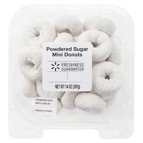 Powdered Sugar Mini Donuts, 21 Ct - Water Butlers