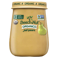 Beech-Nut Baby Food, Organics Just Pears, 4oz - Water Butlers