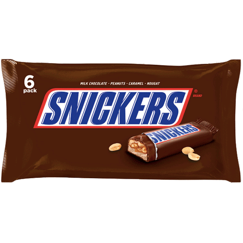 Snickers Full Size Chocolate Candy Bars, 6 Ct - Water Butlers