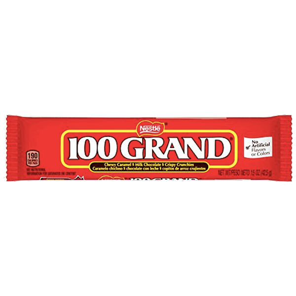 Nestle 100 Grand Chocolate Bar 1.5 oz Water Butlers