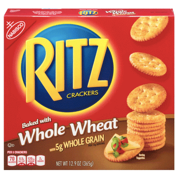Ritz Crackers, Whole Wheat - 12.9 oz