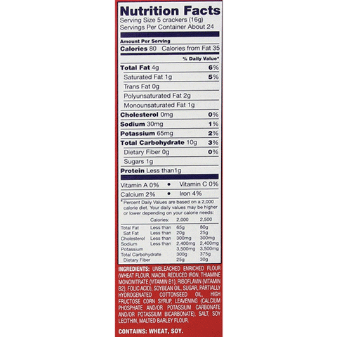 Ritz Crackers Hint Of Salt, 13.7oz - Water Butlers