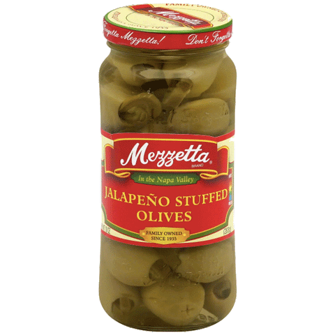 Mezzetta Jalapeno Stuffed Olives, 10oz - Water Butlers