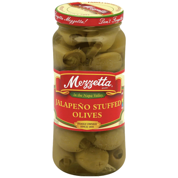 Mezzetta Jalapeno Stuffed Olives, 10oz - Water Butlers