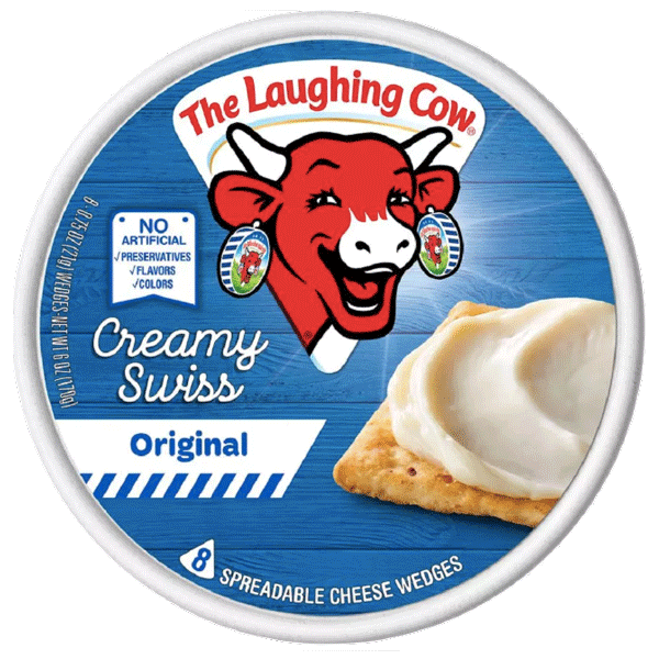 The Laughing Cow Swiss Cheese Spread, Original - 6 oz - Water Butlers
