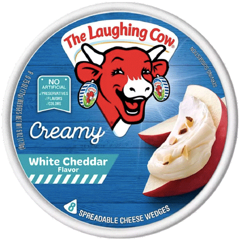 The Laughing Cow Swiss Cheese Spread, White Cheddar - 6 oz - Water Butlers