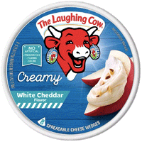 The Laughing Cow Swiss Cheese Spread, White Cheddar - 6 oz - Water Butlers
