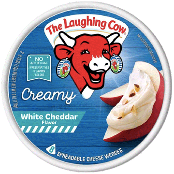 The Laughing Cow Swiss Cheese Spread, White Cheddar - 6 oz