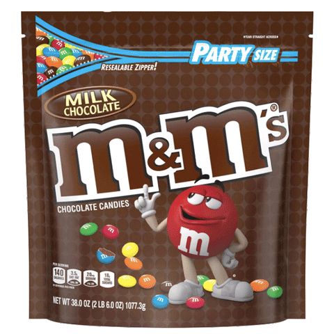 M&Ms Party Size, Milk Chocolate - 38oz - Water Butlers