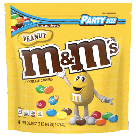 M&Ms Party Size, Peanut - 38oz - Water Butlers