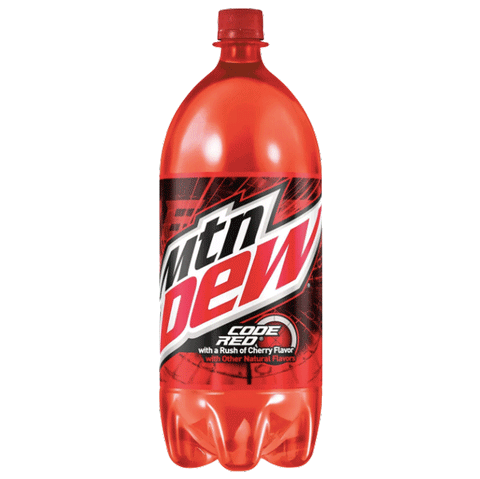 Mountain Dew Code Red Cherry, 2L Bottle - Water Butlers