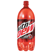 Mountain Dew Code Red Cherry, 2L Bottle - Water Butlers