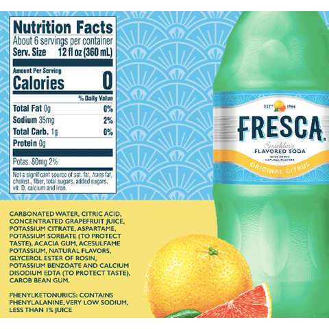 Fresca Citrus, 2 L Bottle - Water Butlers