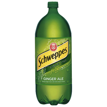 Schweppes Ginger Ale Soda, 2 L Bottle