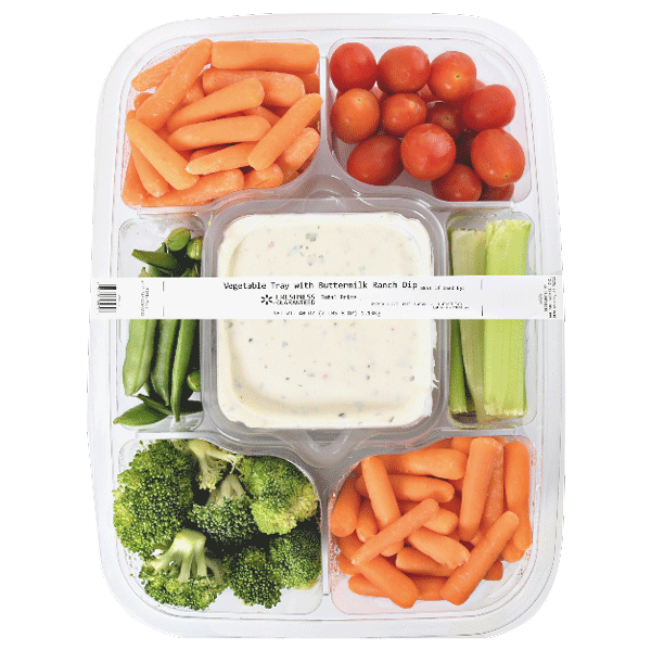 Vegetable Tray with Buttermilk Ranch Dip, 40 oz - Water Butlers