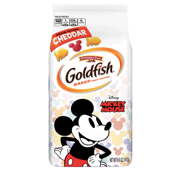 Goldfish Disney Mickey Mouse Cheddar Crackers, 6.6oz - Water Butlers