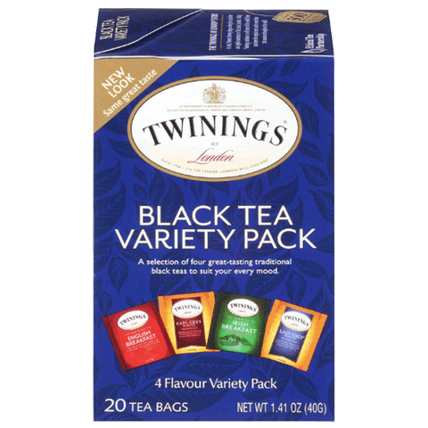 Twinings of London Variety Black Tea Bags, 20 Count - Water Butlers