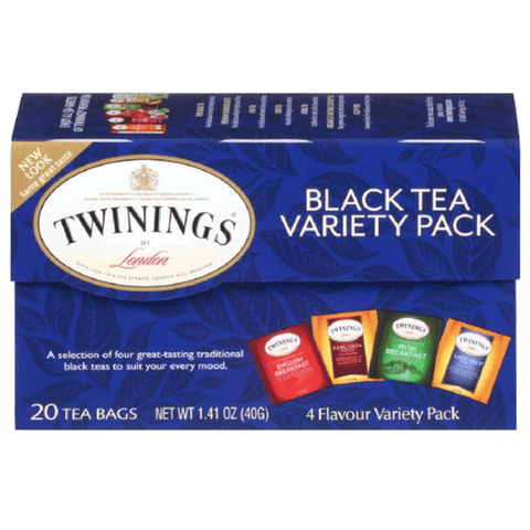 Twinings of London Variety Black Tea Bags, 20 Count - Water Butlers