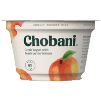 Chobani Peach Nonfat Greek Yogurt, 5.3oz 4 Ct - Water Butlers