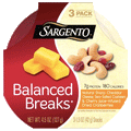 Sargento Sharp Cheddar, Cashews & Cherry Dried Cranberries, 3 Ct - Water Butlers