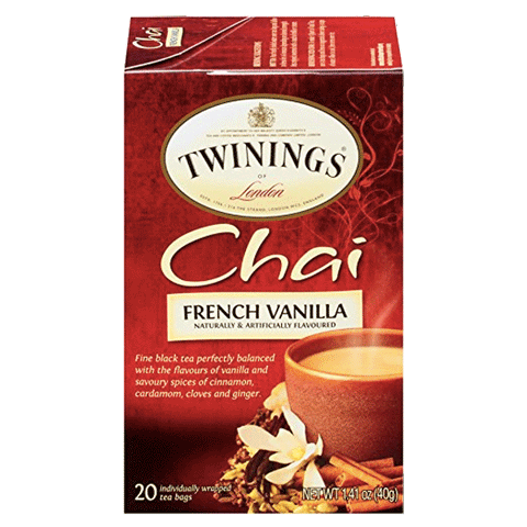 Twinings of London French Vanilla Black Chai Tea, 20 Ct - Water Butlers