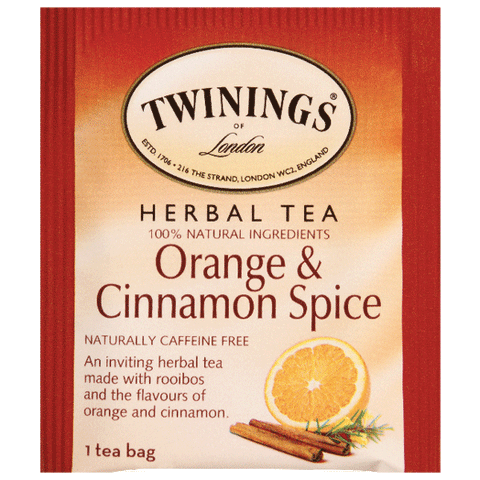 Twinings of London, Orange & Cinnamon Spice Herbal Tea, 20 Ct - Water Butlers