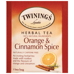 Twinings of London, Orange & Cinnamon Spice Herbal Tea, 20 Ct - Water Butlers