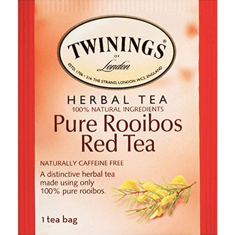 Twinings of London Herbal Tea, Pure Rooibos Red Tea, 20 Ct - Water Butlers