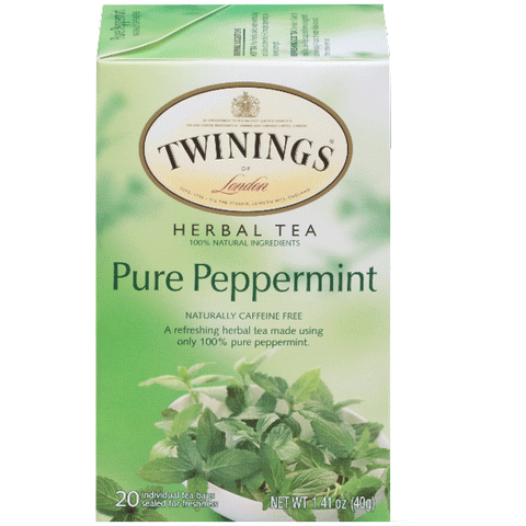 Twinings of London Pure Peppermint Tea, 20 Ct - Water Butlers