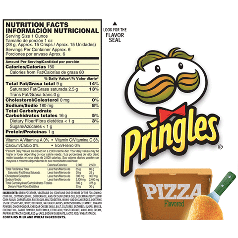 Pringles Pizza, 5.96 oz - Water Butlers