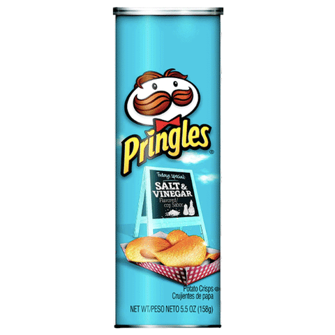 Pringles Salt & Vinegar Potato Crisps Chips 5.5 oz - Water Butlers