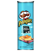 Pringles Salt & Vinegar Potato Crisps Chips 5.5 oz - Water Butlers