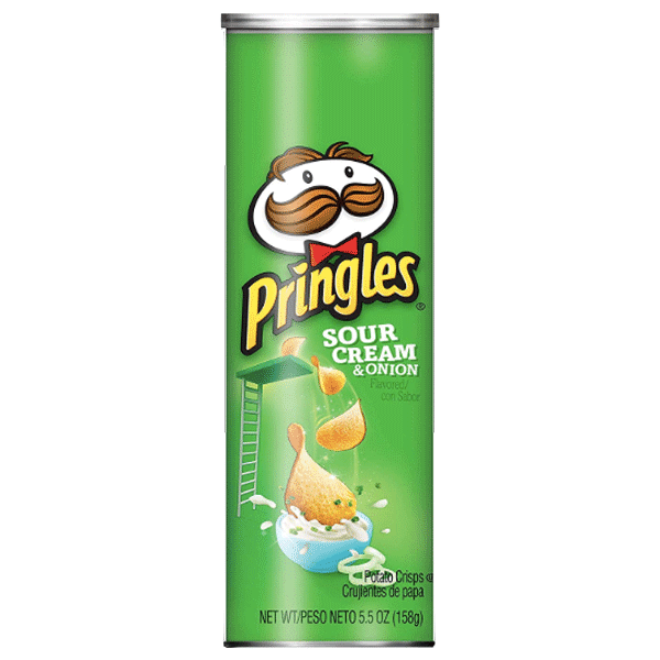 Pringles Sour Cream & Onion Potato Crisps Chips 5.96 oz - Water Butlers