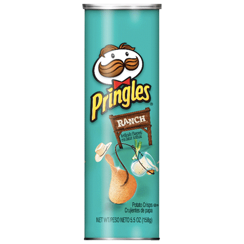 Pringles Ranch Flavored Potato Crisps Chips 5.5 oz - Water Butlers