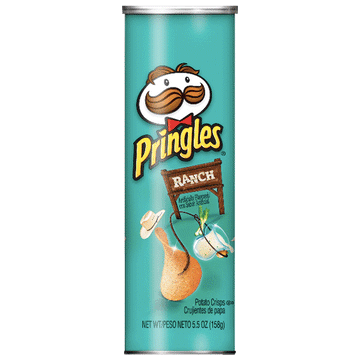 Pringles Ranch Flavored Potato Crisps Chips 5.5 oz